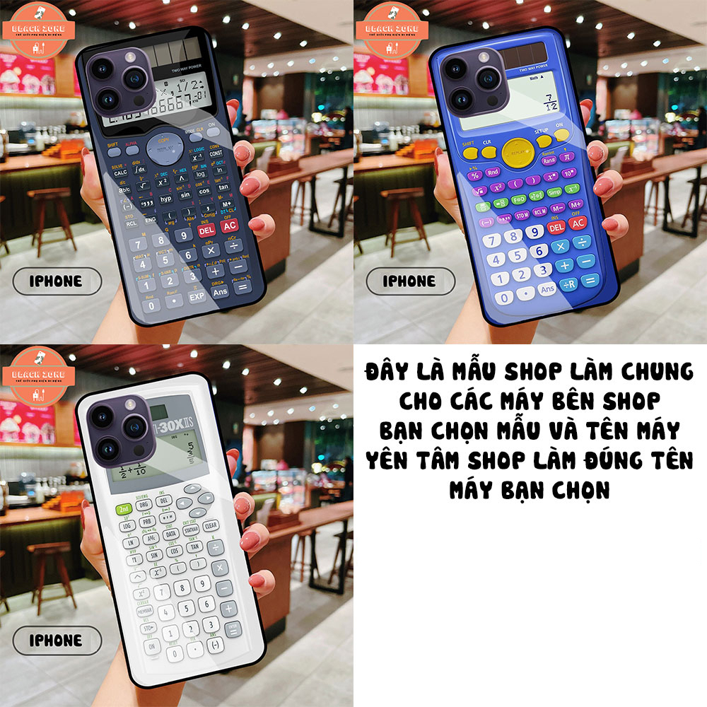 Ốp lưng điện thoại Iphone từ ip 6 đến ip 14 pro max in hình máy tính CASIO kính cười lực cao cấp