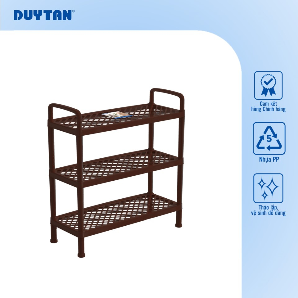 Kệ Dép Lưới 1483 Duy Tân 3 Tầng Giúp Sắp Xếp Giày Dép Gọn Gàng