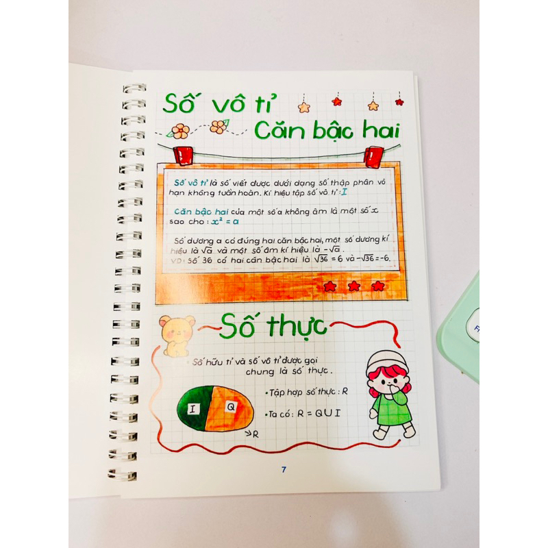 Combo 3 sổ tay TOÁN + VĂN  + KHTN 7 đủ 3 chương trình