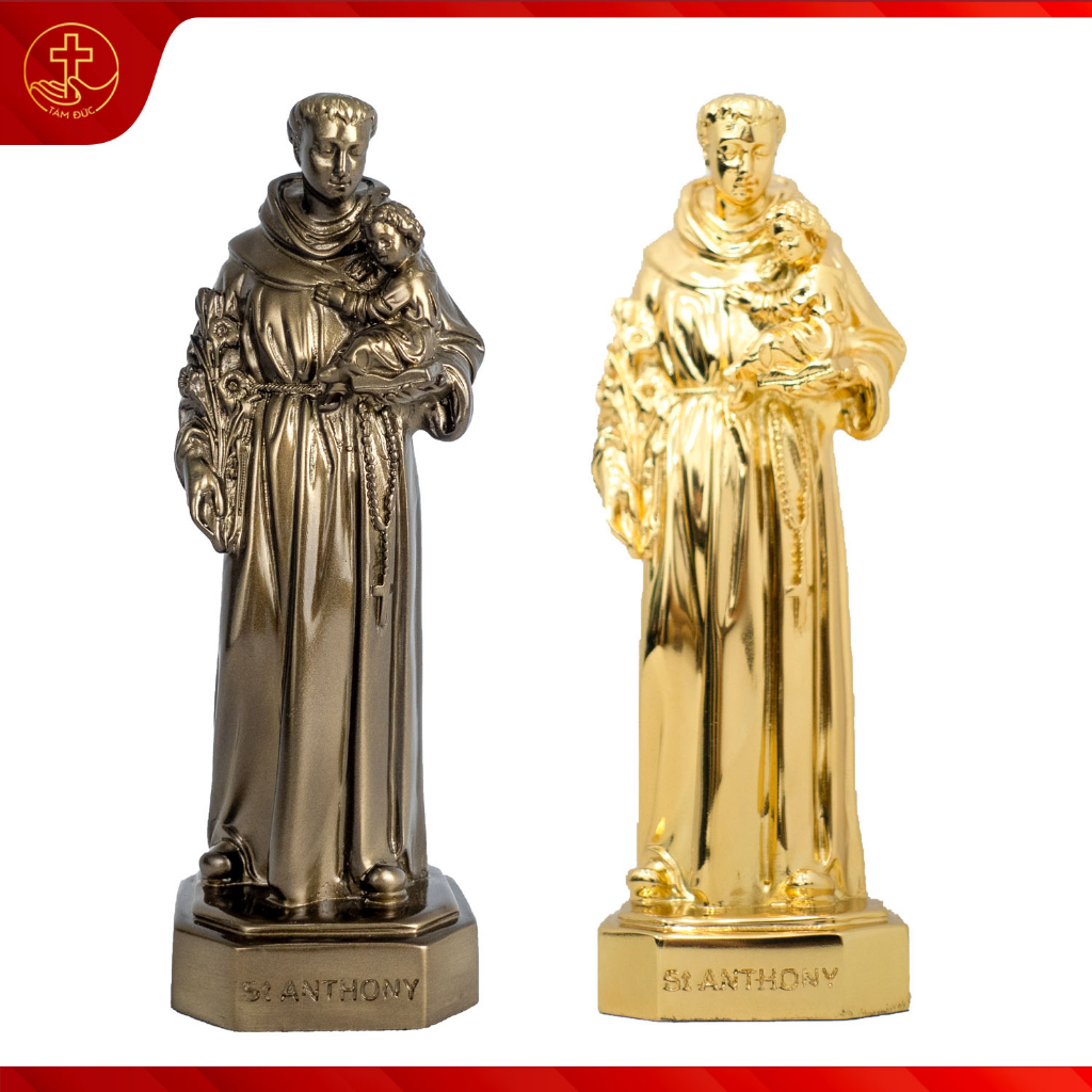Tượng Thánh Anton - Vật Phẩm Công Giáo Gratia - Tượng Công Giáo - Tượng đồng