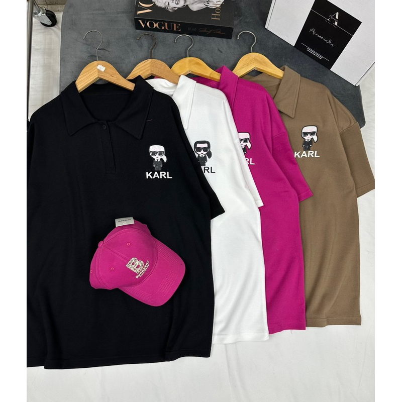 Áo polo cotton full màu cá tính