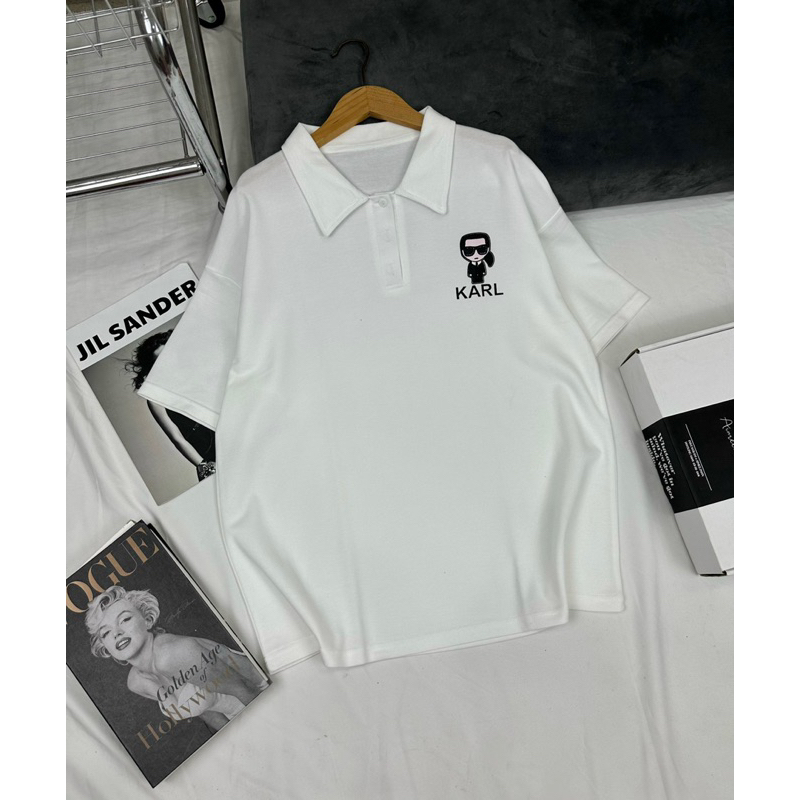 Áo polo cotton full màu cá tính