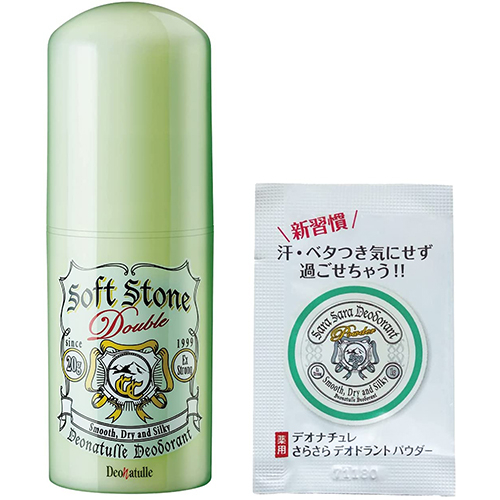 Lăn nách khử mùi đá khoáng ngừa thâm trắng da Soft Stone Nhật Bản 20g