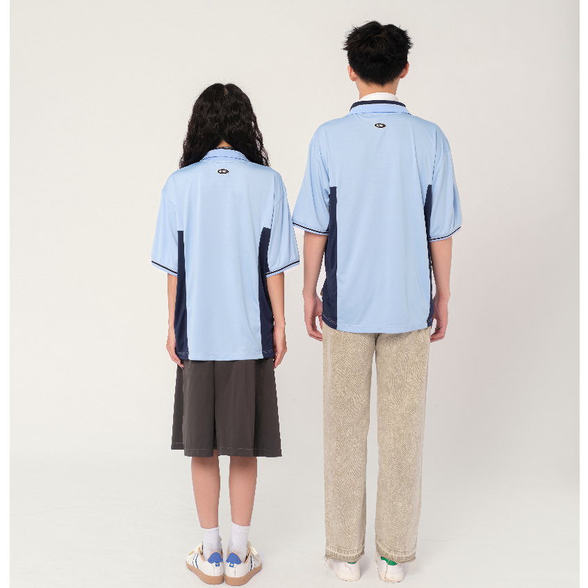 Áo thun Unisex Form rộng NOAM Uni Polo năng động cá tính - Màu xanh