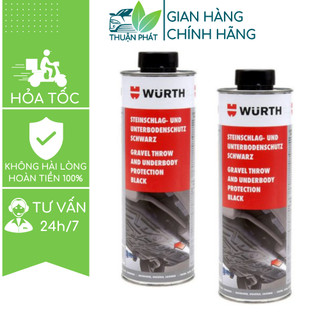 Sơn phủ gầm ô tô chống rỉ gầm xe, chống ồn Wurth chai xịt 1000ml cao su non màu đen Thuận Phát