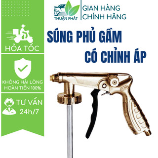 Súng phun sơn có chỉnh áp phù hợp sơn phủ gầm Wurth, Vaber Tex, Forch,.. dùng hơi khí nén Thuận Phát