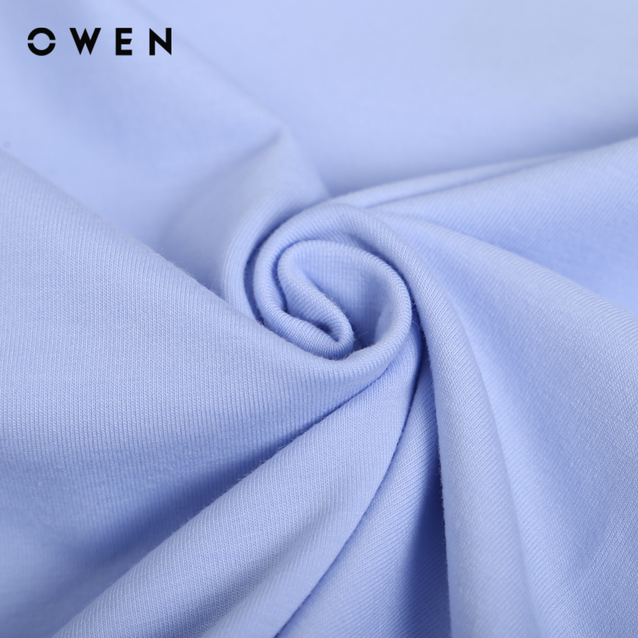 OWEN - Áo polo ngắn tay Nam Owen dáng Bodyfit màu Xanh chất liệu Mint Cotton - APV231324
