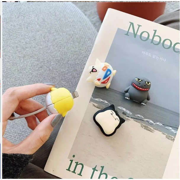 Phụ Kiện Nút Gắn Bảo Vệ Dây Cáp Sạc Hình Thú Bằng Silicon Hoạt Hình Ngộ Nghĩnh Dễ Thương Nhiều Mẫu LH550