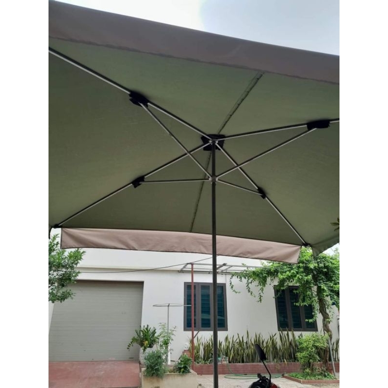 Ô Dù mái Chéo, Mái Nghiêng,Vải Bạt Cao Cấp LH:0989251710