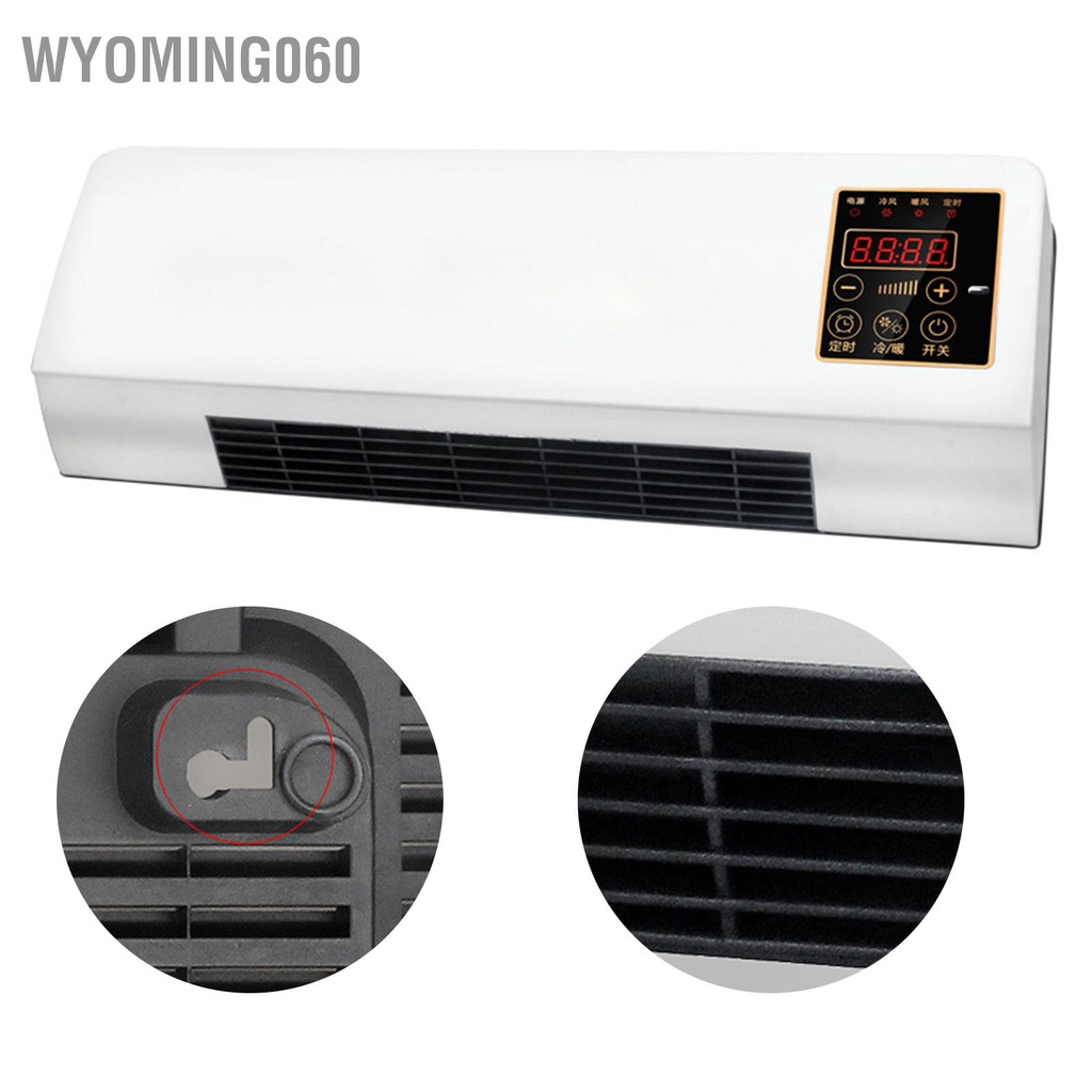 Máy Sưởi Điều Hòa Mini 2 Chiều Máy Lạnh Quạt Đèn Sưởi Mini Treo Tường Di Động Treo Phòng Ngủ Phòng Tắm