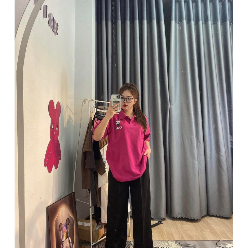 Áo polo cotton full màu cá tính