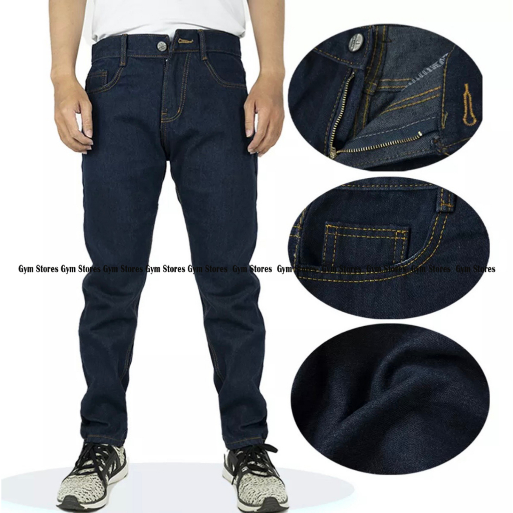 Quần jean nam ống suông form rộng chát jean dày mềm co giãn nhẹ không xù lông QJEAN22