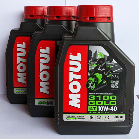 Nhớt Motul 3100 Gold 4T 10W40 1L, Nhớt Motul 3100 Gold 4T 10W40 0,8L