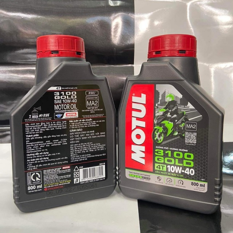 Nhớt Motul 3100 Gold 4T 10W40 1L, Nhớt Motul 3100 Gold 4T 10W40 0,8L