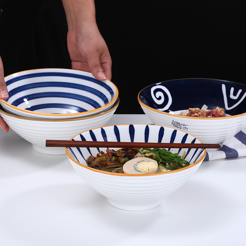 Tô sứ kiểu Nhật nhiều mẫu, tô lớn đựng canh súp, tô ăn phở kiểu dáng sang trọng bằng gốm sứ, tô chén dĩa decor mẫu mới