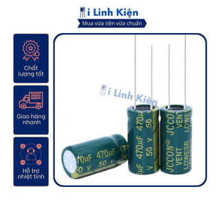 Tụ hóa 50v 470uf 10x20mm tần số cao chất lượng tốt.