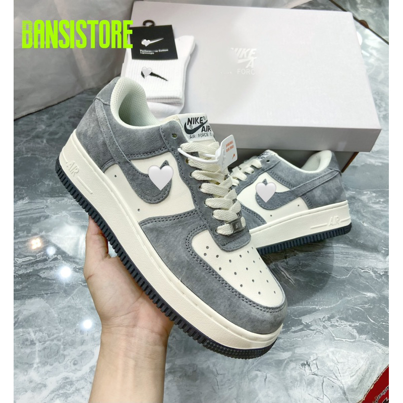 Giày thể thao Af1 xám da lộn