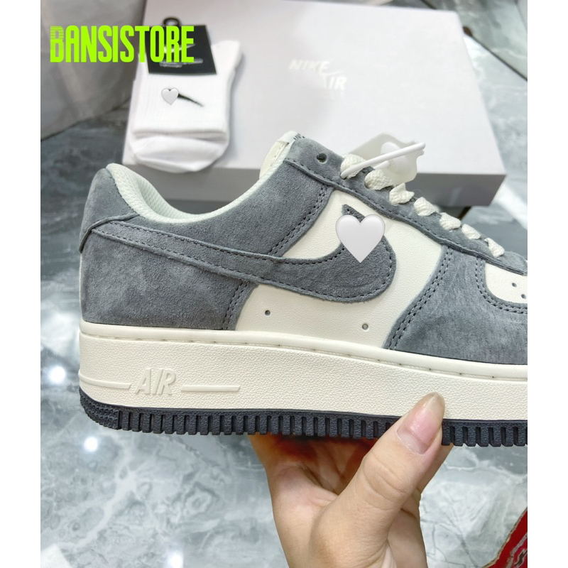 Giày thể thao Af1 xám da lộn