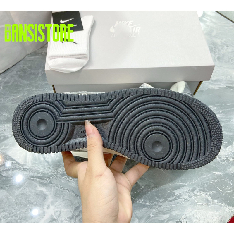 Giày thể thao Af1 xám da lộn