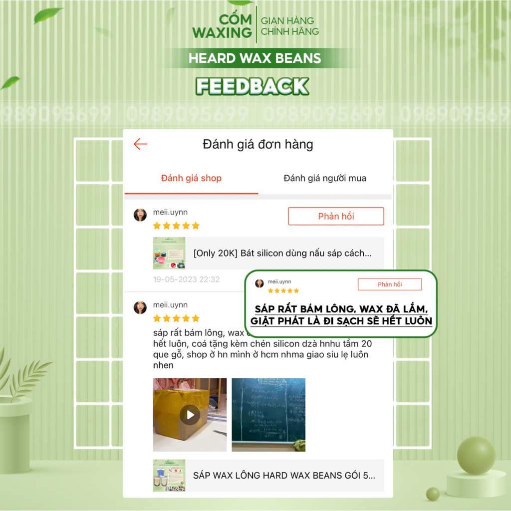 Sáp Wax Lông Nóng Hạt Đậu Dòng Premier Hương Dừa Siêu Bám Lông Tặng Que Gỗ