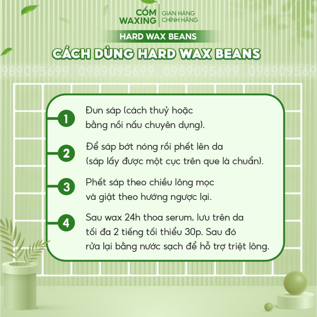 Sáp Wax Lông Nóng Hạt Đậu Dòng Premier Hương Dừa Siêu Bám Lông Tặng Que Gỗ