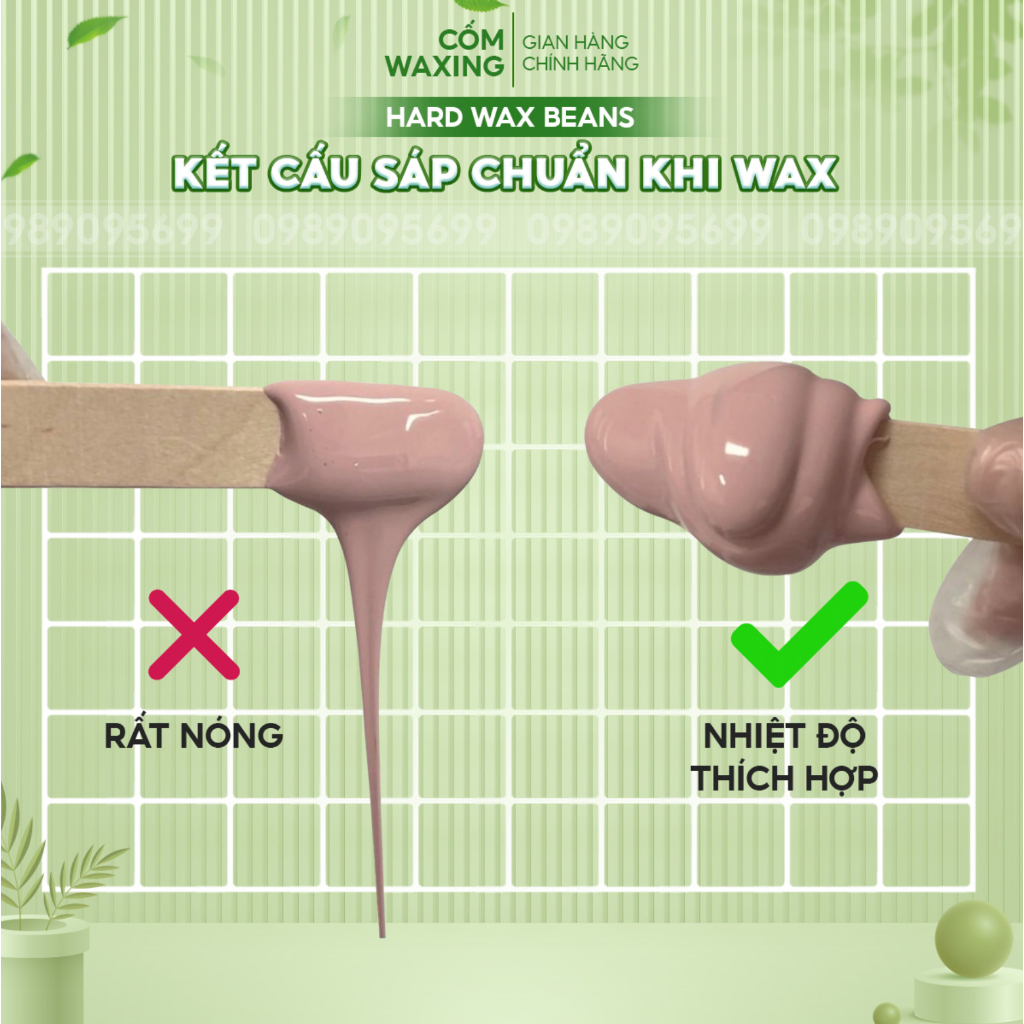 Sáp Wax Lông Nóng Hạt Đậu Dòng Premier Hương Dừa Siêu Bám Lông Tặng Que Gỗ