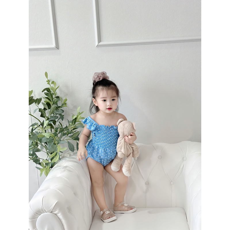 Bodysuit hoa | đồ bơi cánh tiên em bé gái nanci room