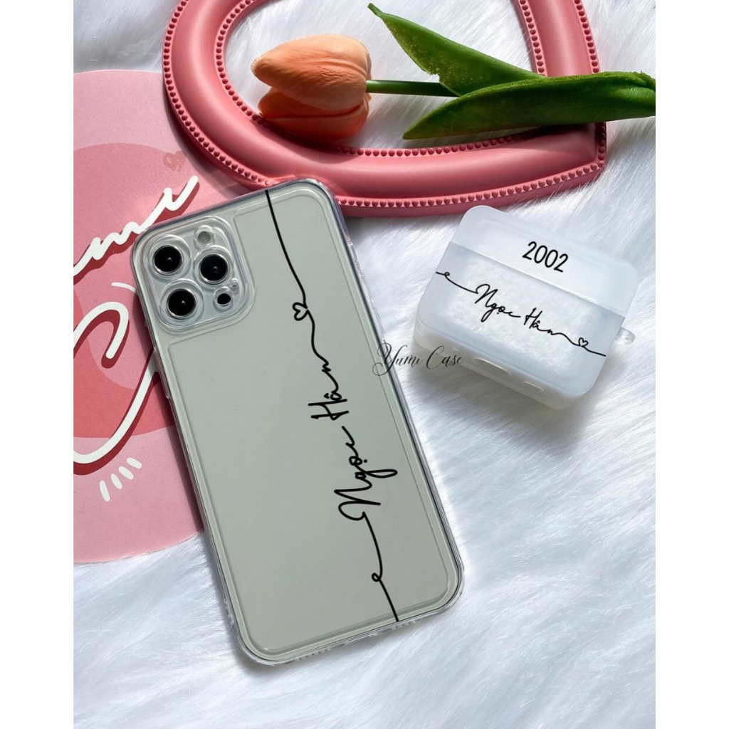 Ốp Lưng Silicon in Chữ Ký Theo Yêu Cầu iphone, samsung, oppo, xiaomi,....