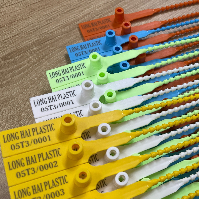 Set 50 Seal Niêm Phong Nhựa Dây Đốt Trúc In Sẵn Series Liên Tục