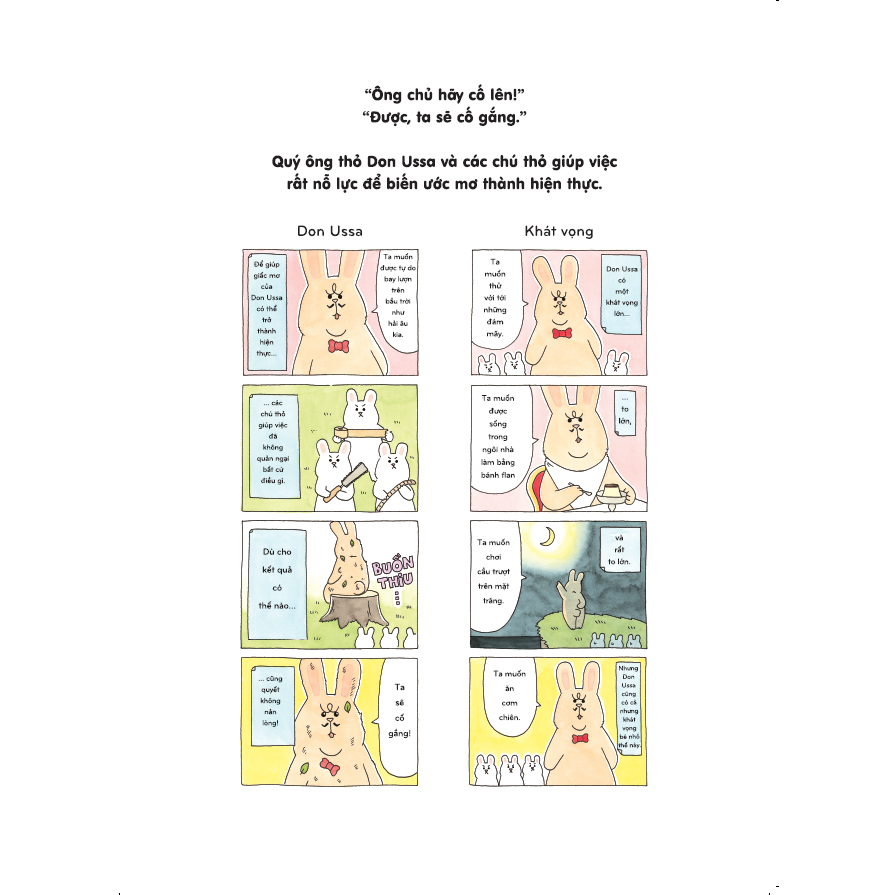 Sách Ehon - Phát triển tư duy - Combo Thỏ Don Ussa - Cho bé 3 6 tuổi (Tranh truyện ehon Nhật Bản cho bé) | BigBuy360 - bigbuy360.vn