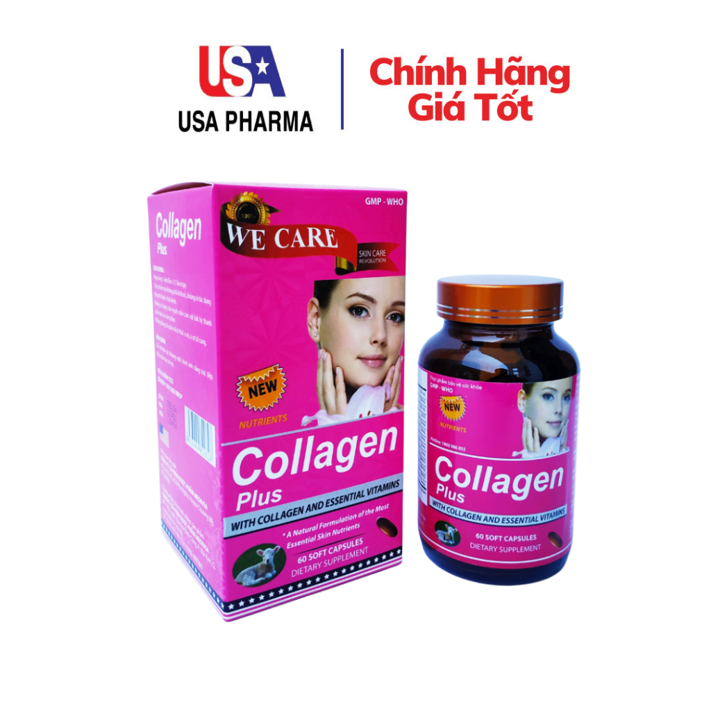 Viên uống Collagen Plus Giúp tăng khả năng đàn hồi, phục hồi da lão hóa - Hộp 60 viên