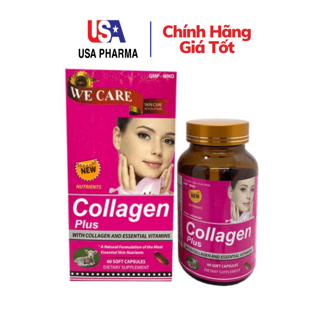 Viên uống Collagen Plus Giúp tăng khả năng đàn hồi, phục hồi da lão hóa - Hộp 60 viên