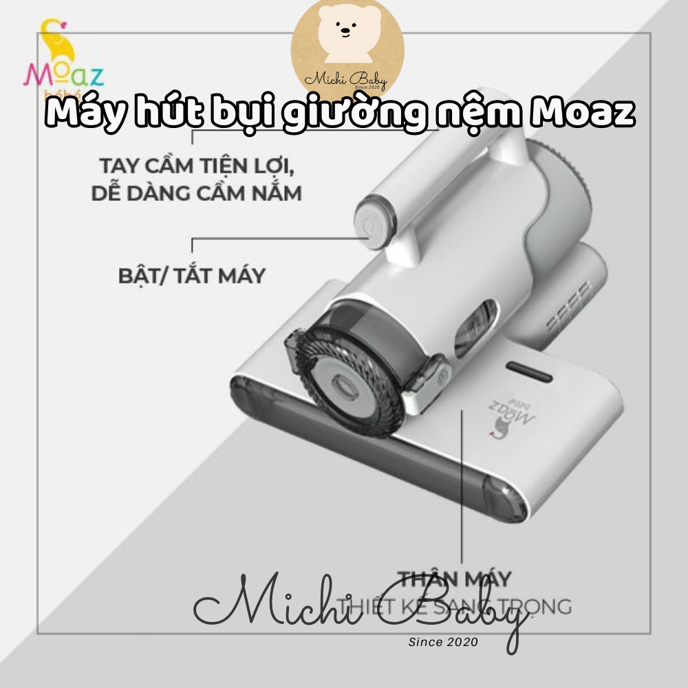 Máy hút bụi giường đệm Moaz Bebe MB037 - Michi Baby MC163