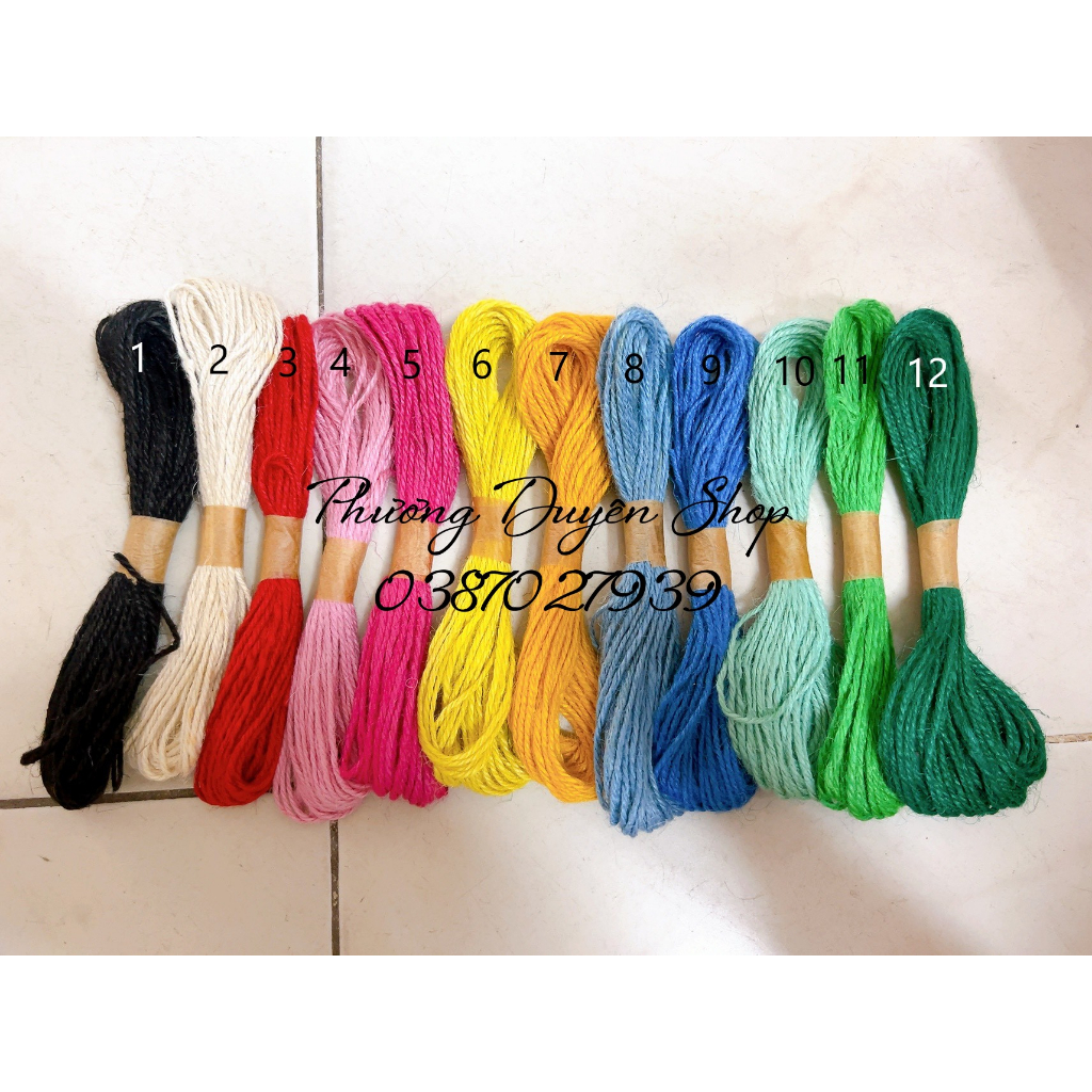 Dây thừng màu trang trí decor
