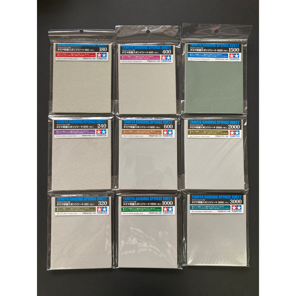 [TAMIYA] Xốp chà nhám TAMIYA SANDING SPONGE SHEET (400 - 1000 - 1500)