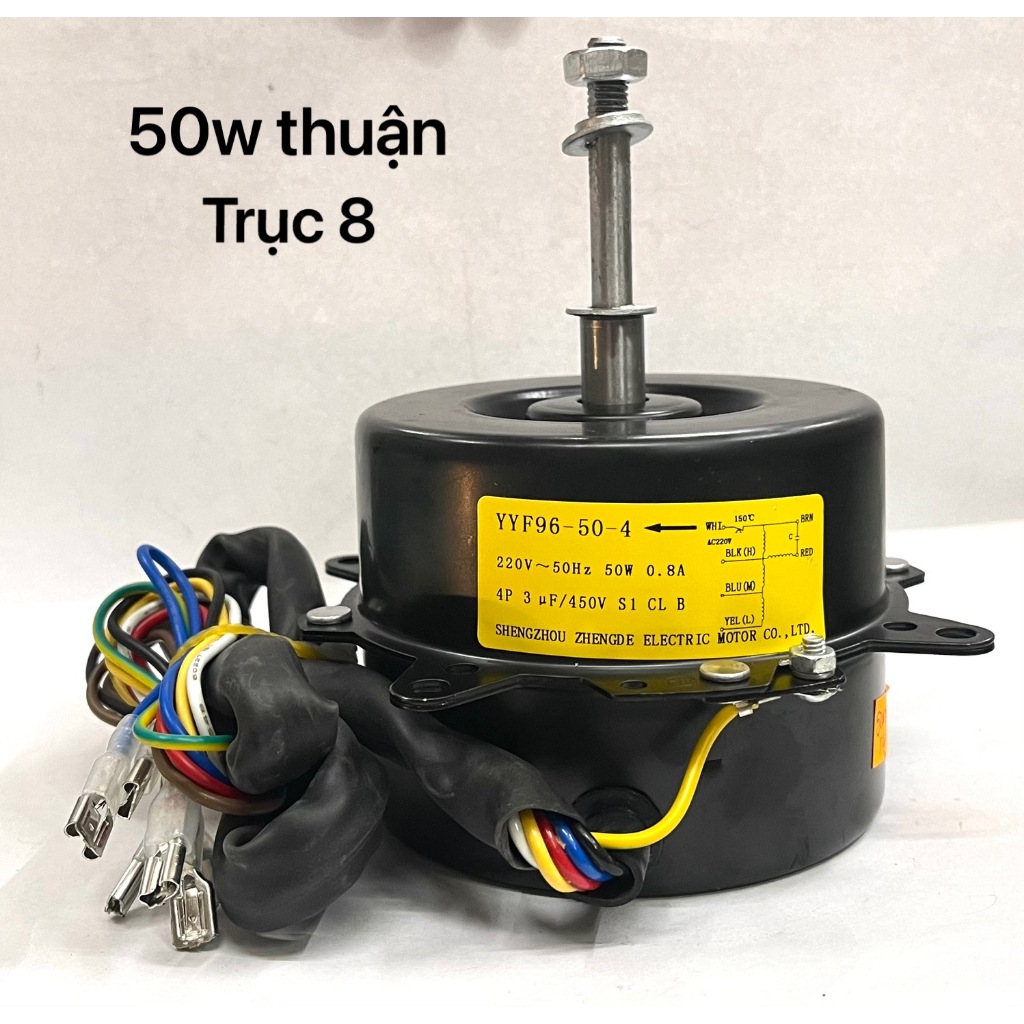 Mô Tơ Quạt Hơi Nước ( 50W Thuận - Trục 8 )