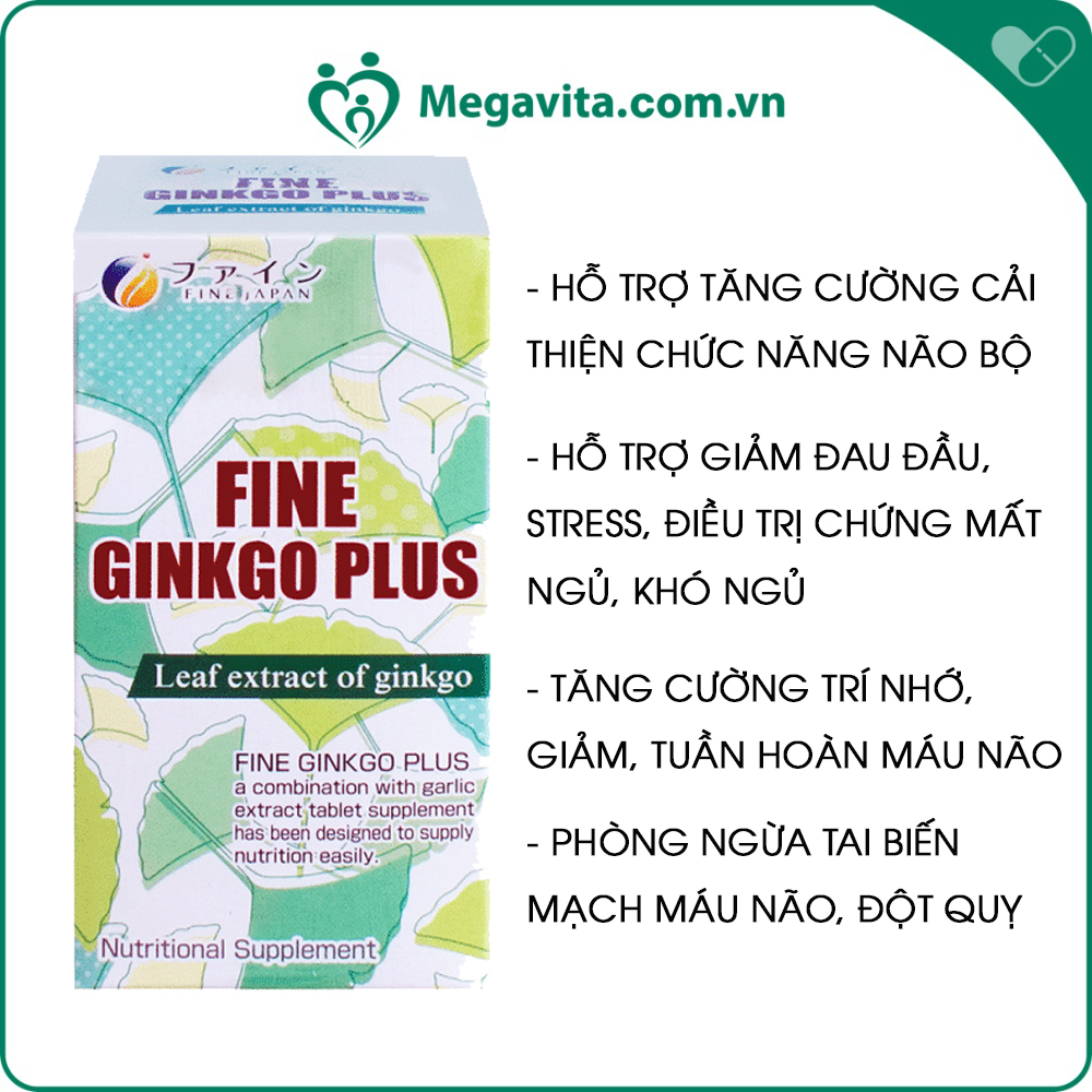 Viên Uống Bổ Não Fine Ginkgo Plus 400 Viên Nhật Bản Nhập Khẩu Chính Hãng