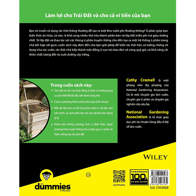 Sách - Làm vườn hữu cơ for Dummies