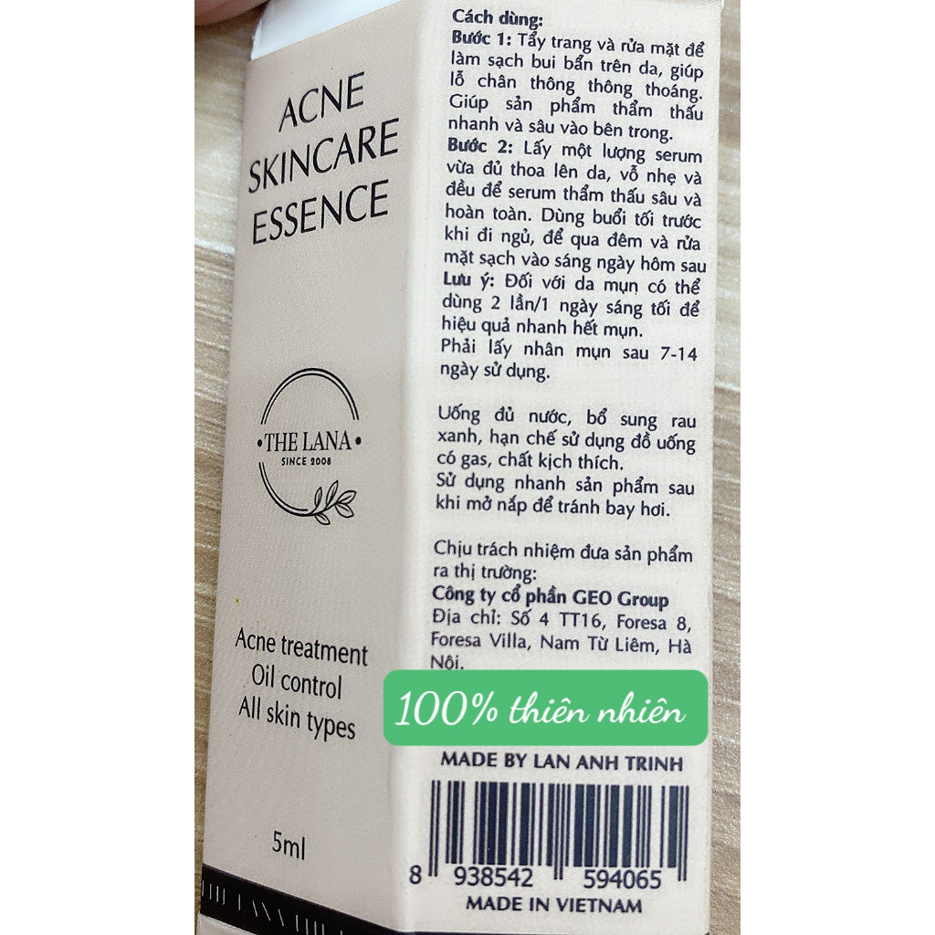 Serum MUN Lan Anh Trịnh 100% thiên nhiên - xem VIDEO sản phẩm