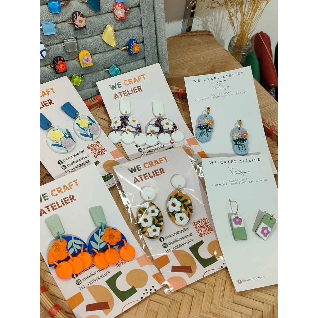 Khuyên tai đất sét Polymer