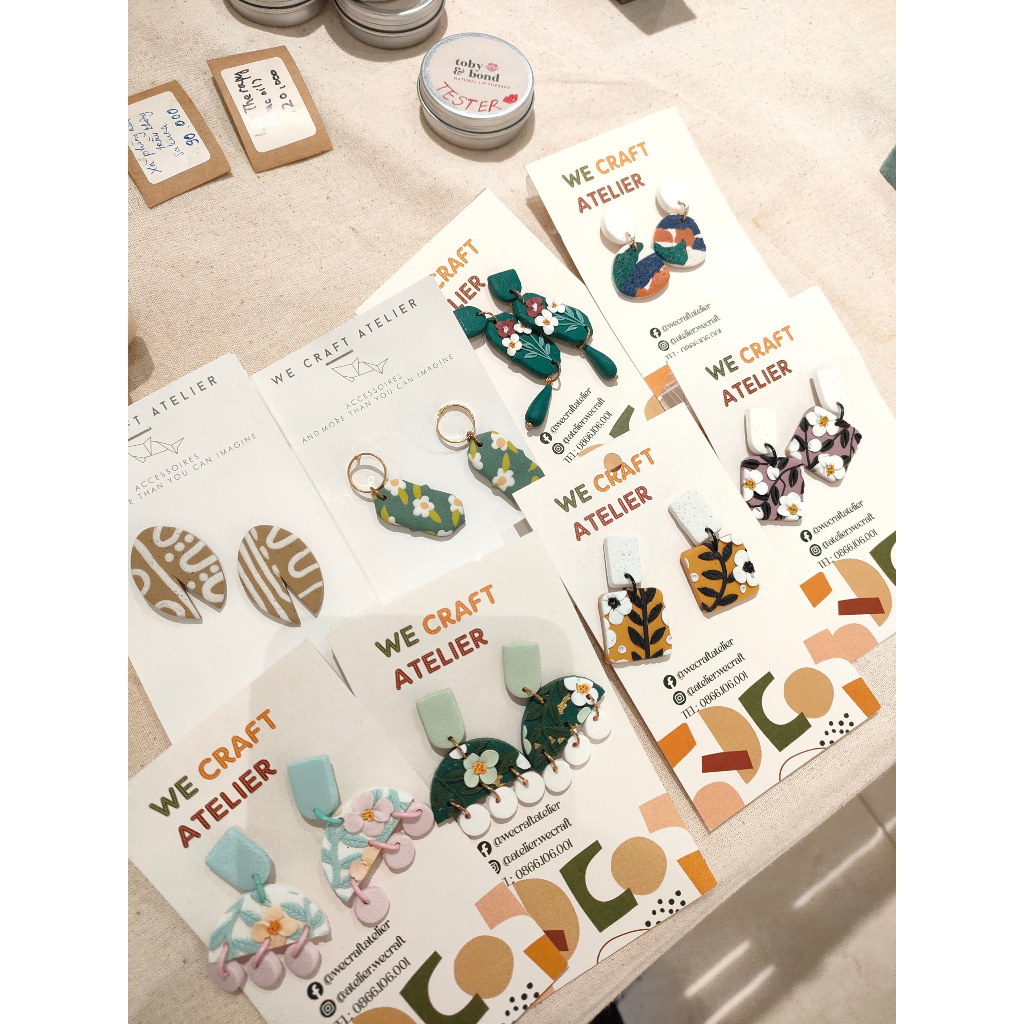 Khuyên tai đất sét Polymer