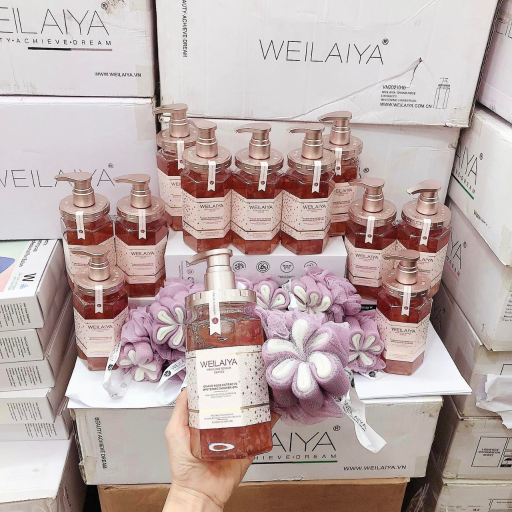 Sữa tắm nước hoa tinh chất hoa hồng Damask 450ml