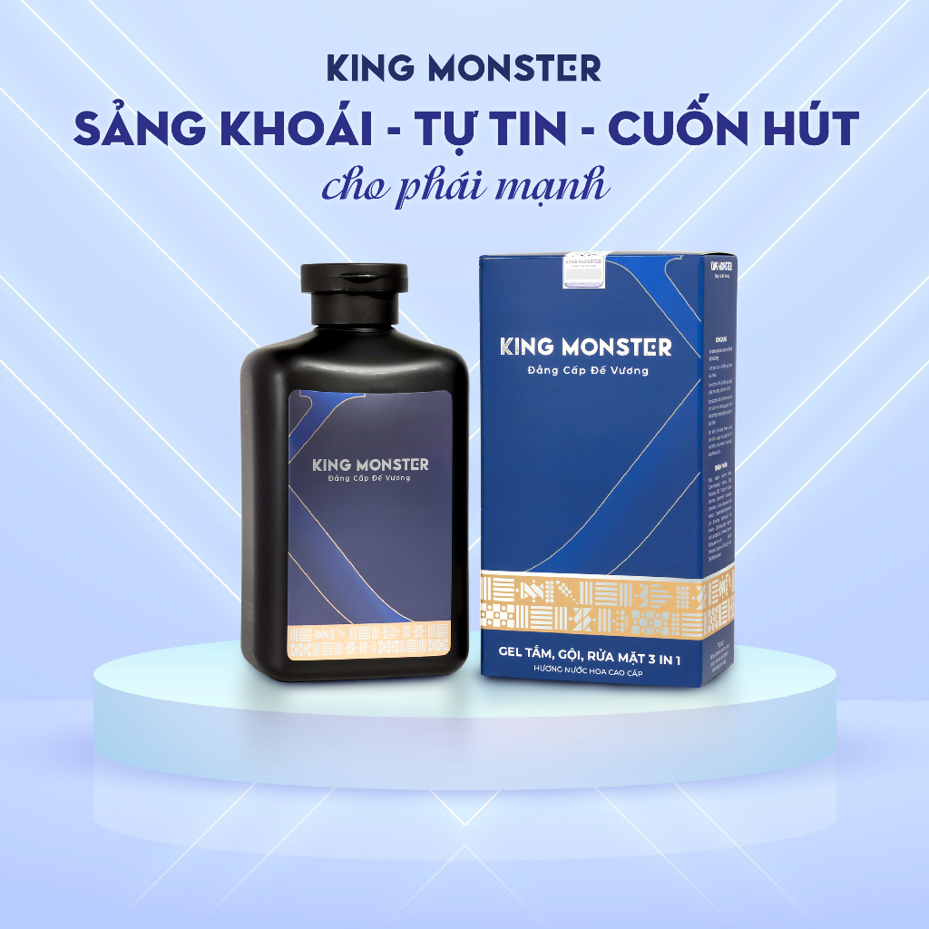 Combo 2 Sữa Tắm Nam King Monster Hương Nước Hoa Cao Cấp 350ml/1 chai