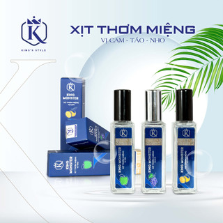 Xịt thơm miệng king monster nam nữ 10ml hương vị tự nhiên, tạo sự tự tin khi giao tiếp , thơm mùi hoa quả và khử khuẩn