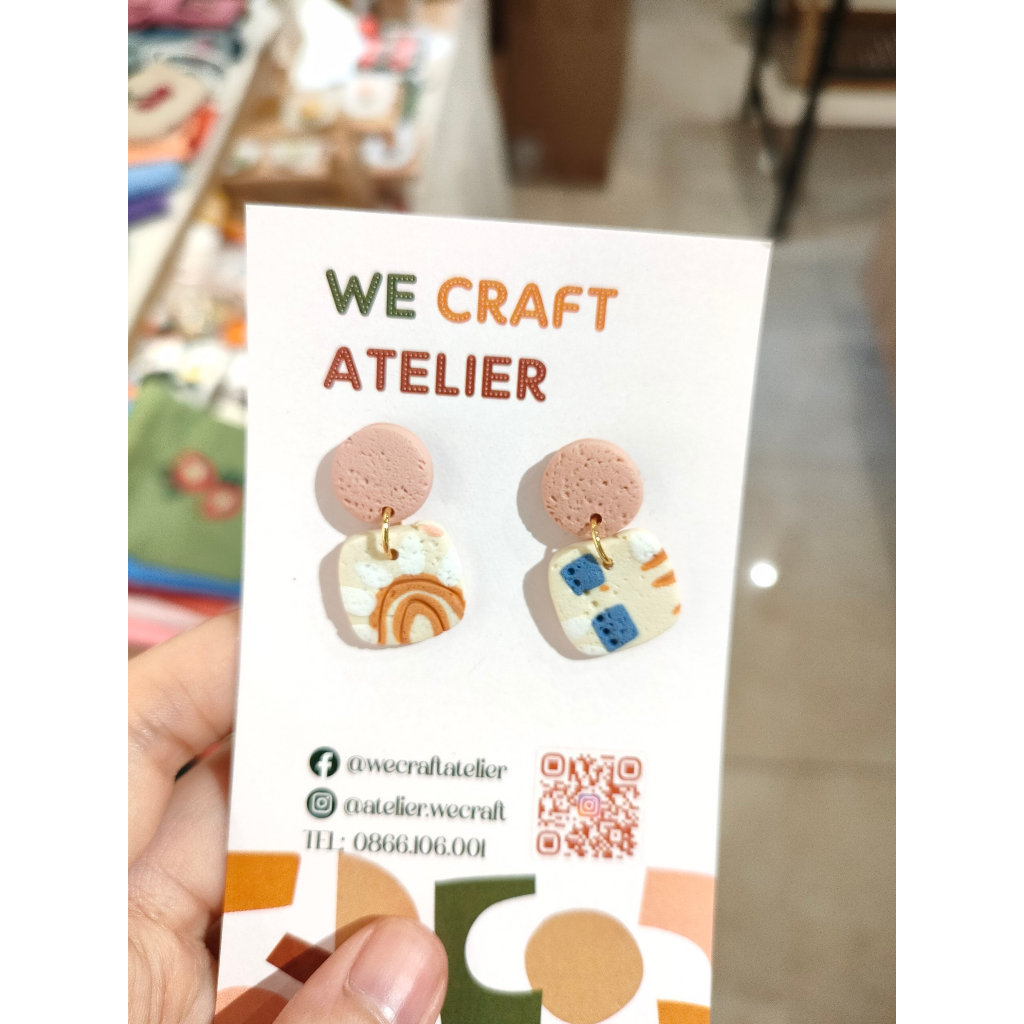 Khuyên tai đất sét Polymer