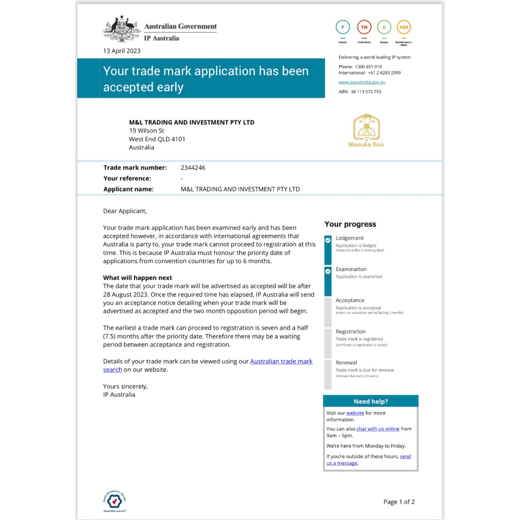 Mật ong Manuka Úc MGO 550+/250g - nhập khẩu chính hãng manuka honey