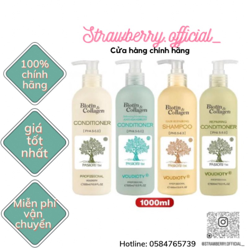 CẶP DẦU GỘI + XẢ BIOTIN 1000ML