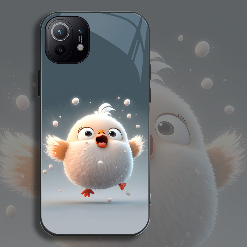 Ốp Lưng XIAOMI MI 11, MI 11 Lite, MI 11 LITE 5G NE Mặt kính cường lực, cao cấp Họa tiết 12 CON GIÁP NGỘ NGHĨNH