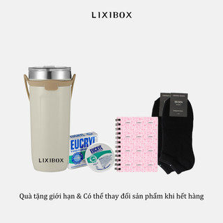Combo bột đánh răng, sổ tay, với, ly giữ nhiệt