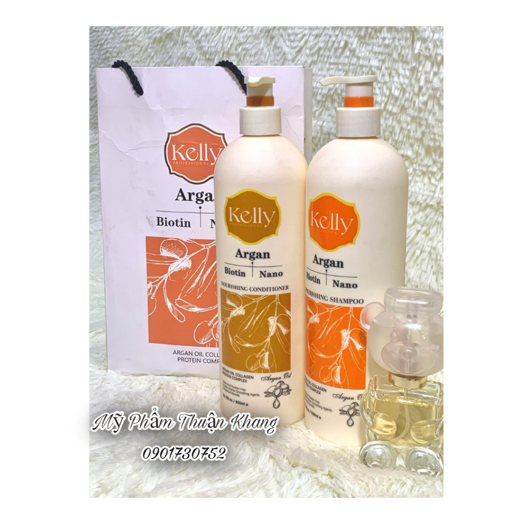 Dầu gội đầu Biotin sạch gàu chống rụng phục hồi tóc hư tổn hương nước hoa Kelly
